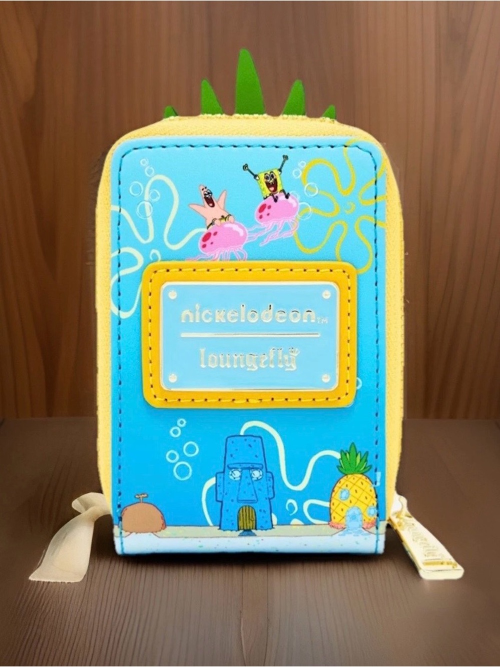 Loungefly Nickelodeon SpongeBob Pineapple Blue Yellow Wallet